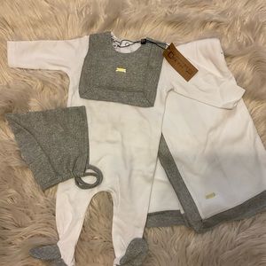Cream Bebe layette set